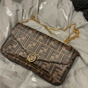 Fendi pouch on chain